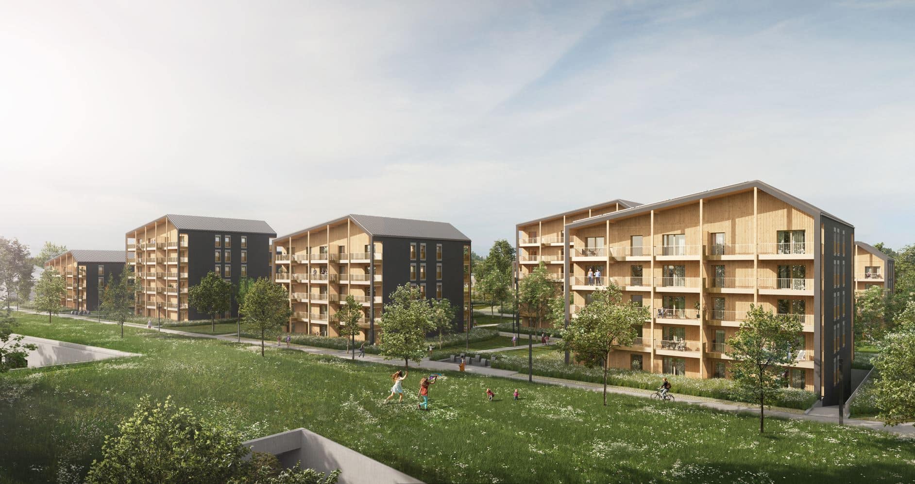 Visualisierung Wohnquartier am Buga-Park